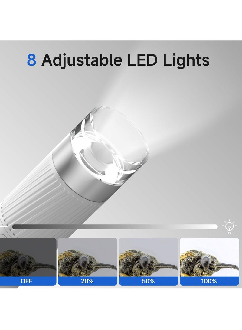 مجهر رقمي M1 واي فاي - كاميرا صغيرة عالية الدقة 1000X، مجهر USB محمول باليد للبالغين والأطفال، متوافق مع أجهزة iPhone وAndroid وiPad وأجهزة الكمبيوتر. - Image 2