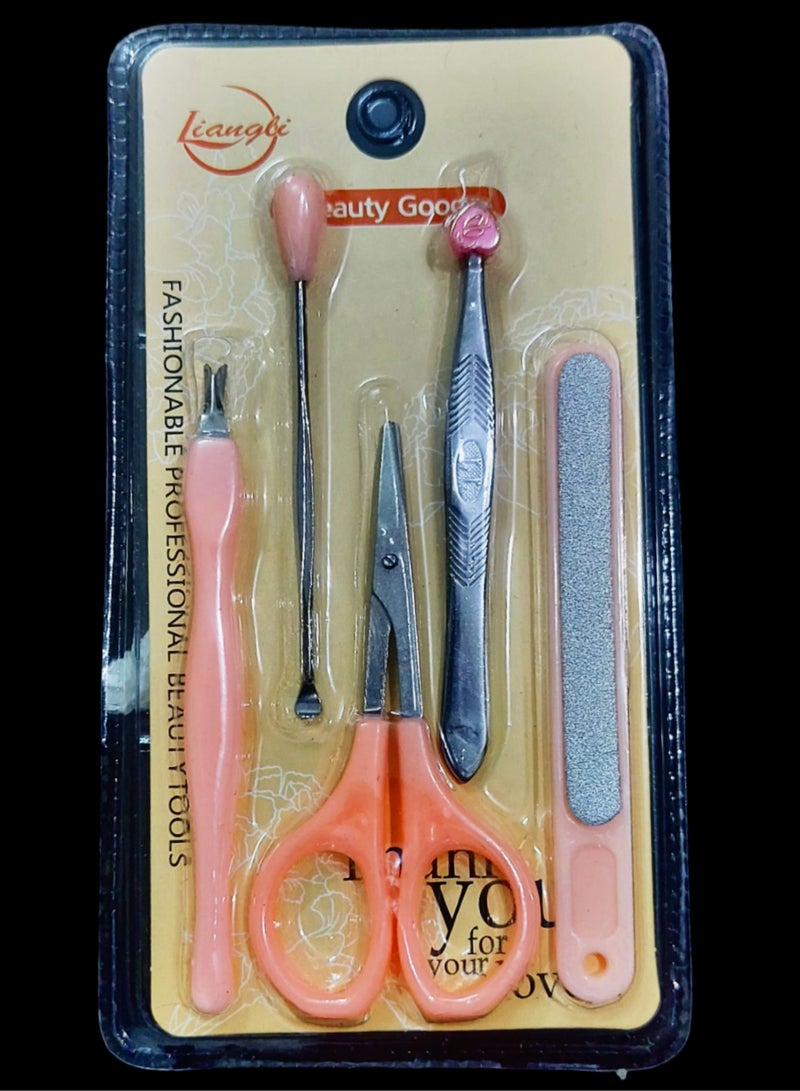 طقم عناية للجلد والاظافر مكون من خمس قطع - Image 1