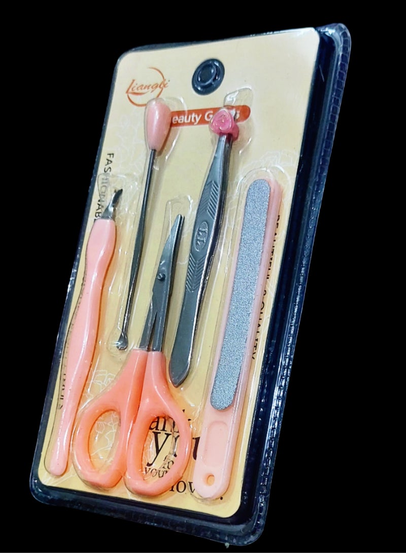 طقم عناية للجلد والاظافر مكون من خمس قطع - Image 2