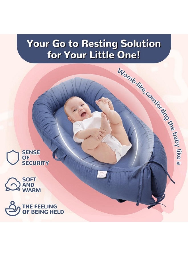 EAQ Baby Lounger, Snuggle Me Lounger, Portable Baby Nest Breathable & Soft, 100% Cotton Baby Lounger Pillow, Safe Baby Bassinet for Co-Sleeping, Nursery, Travel, Playtime - Image 5