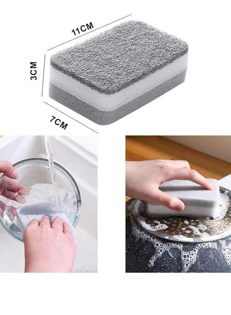 Markhor Pack of 5 Dishwashing Sponge - Non-Scratch Kitchen Sponges For Dishes, Pots - Image 2