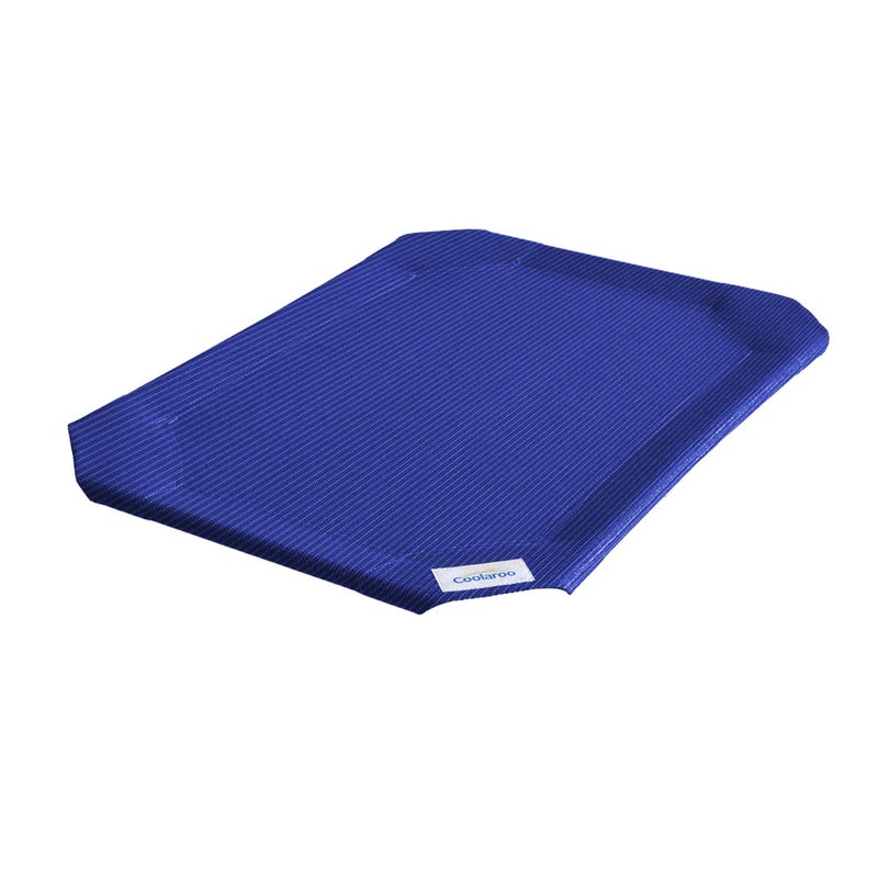 Coolaroo The Original Coolaroo Elevated Pet Bed Replacement Cover, Large, Aquatic Blue - Image 1
