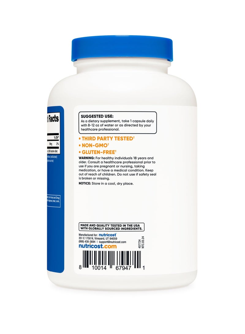 Nutricost Potassium - From Potassium Citrate, 99 MG Per serving | 500 Capsules | 500 SERVINGS  - Image 4