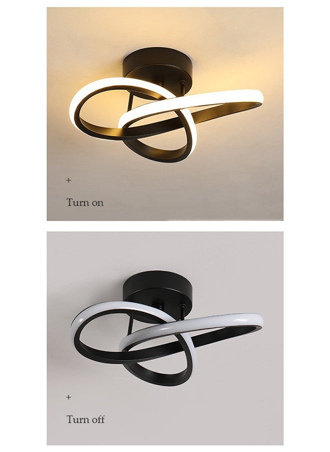 DUNISO LED ceiling light, tri color dimming aisle light, modern design sense ceiling light, color temperature 3000K to 6000K,20W,energy saving, easy to clean, suitable for corridors, living rooms, bedrooms, kitchens  - Image 4