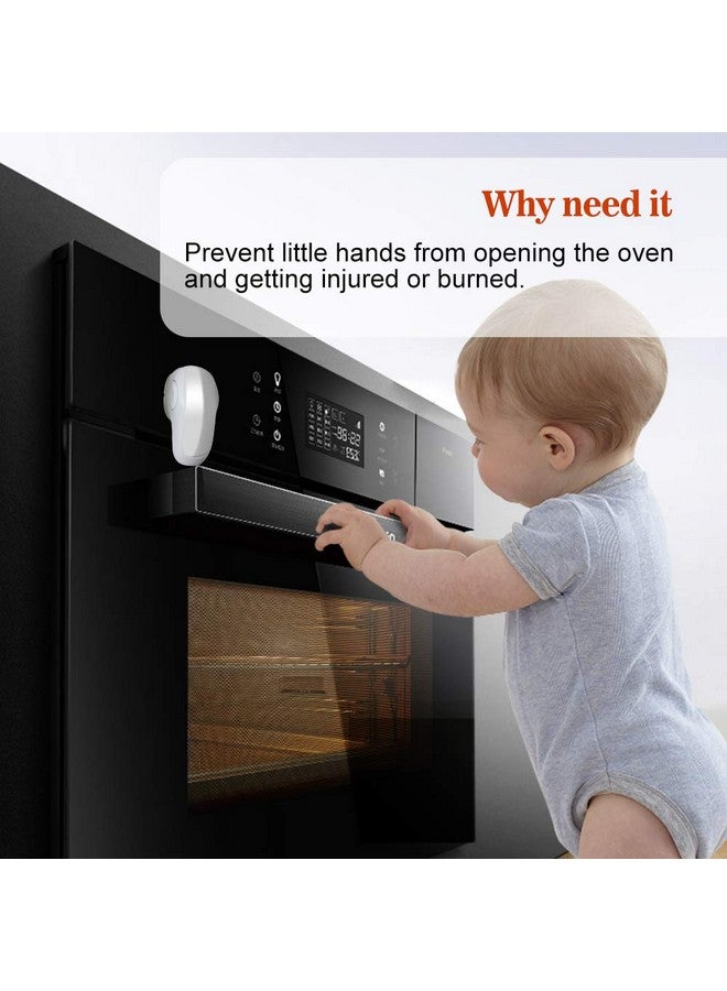 Eudemon Child Safety Heatresistant Oven Door Lock Oven Front Lock For Kids Easy To Install Use 3M Adhesiveno Screws Or Drill (White)(Not Suit For All Ovens) - Image 2