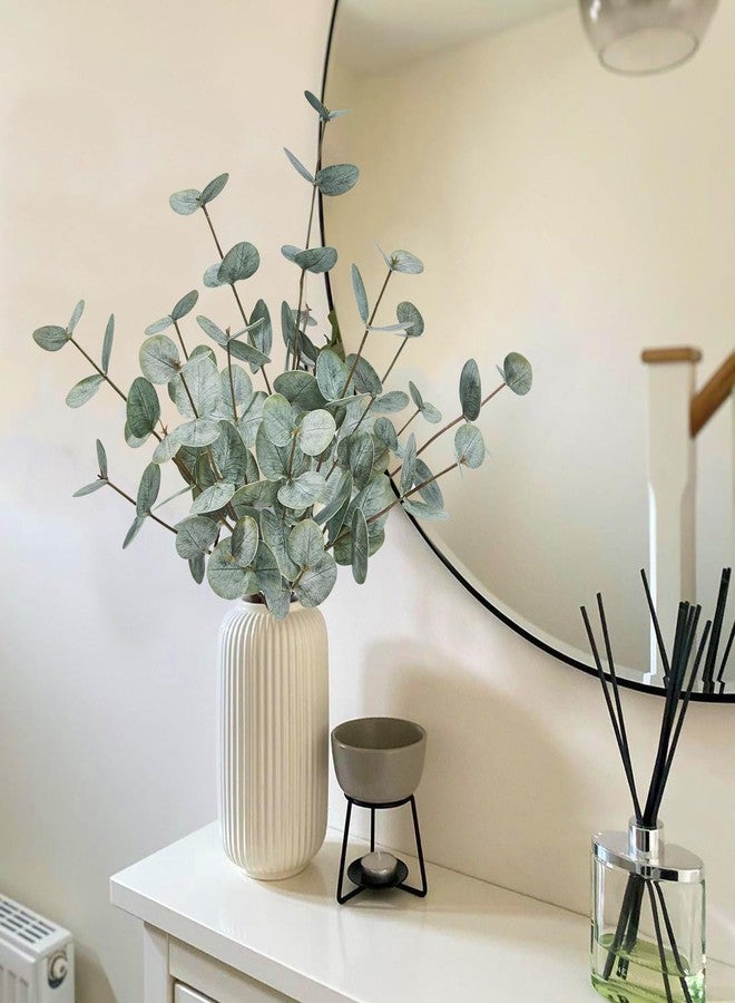 أغصان أوكالبتوس صناعية من فياكو، 18.7 بوصة، 6 قطع، نباتات أوكالبتوس صناعية لتزيين المنزل، أغصان خضراء صناعية، قطعة مركزية لطاولة القهوة، الحمام، غرفة النوم، المطبخ، المكتب - Image 3