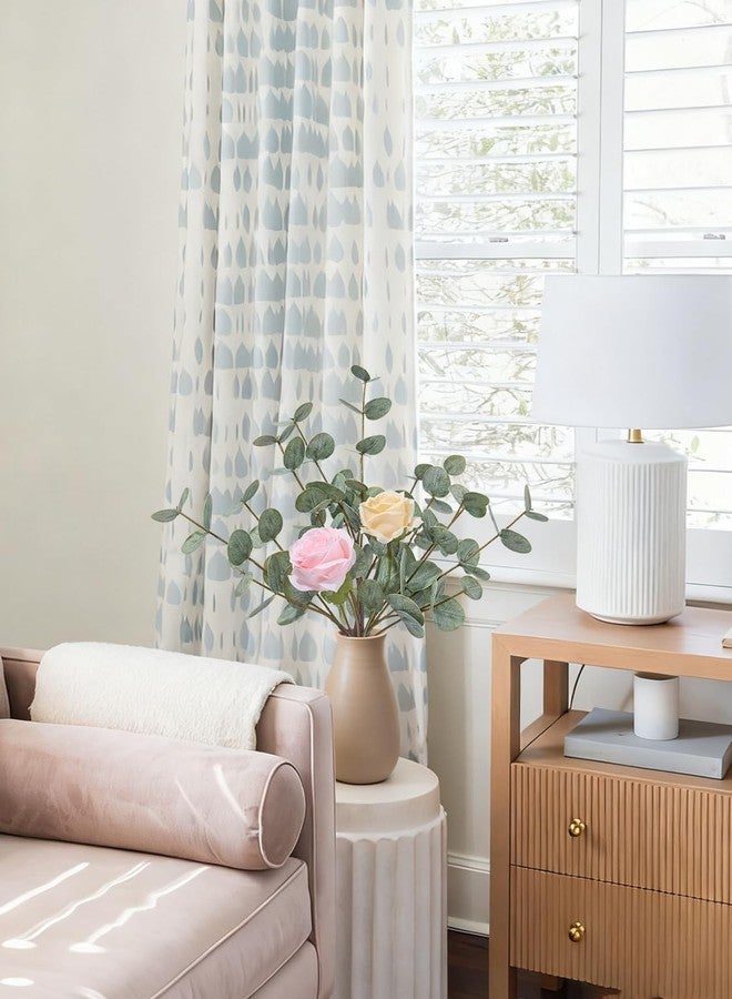 أغصان أوكالبتوس صناعية من فياكو، 18.7 بوصة، 6 قطع، نباتات أوكالبتوس صناعية لتزيين المنزل، أغصان خضراء صناعية، قطعة مركزية لطاولة القهوة، الحمام، غرفة النوم، المطبخ، المكتب - Image 5