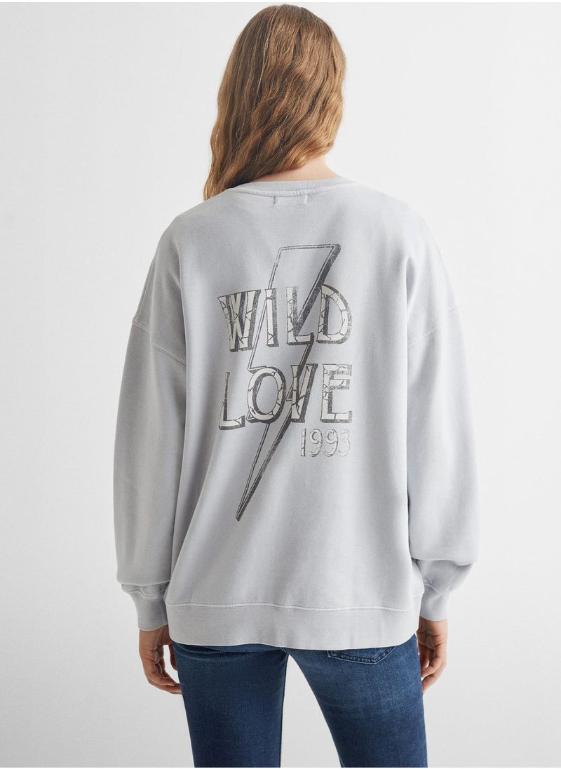 MANGO - Youth Wild Print Sweatshirt - Image 1