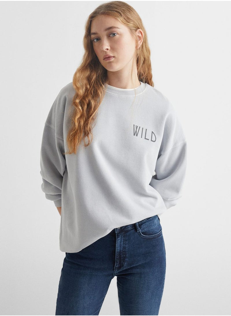 MANGO - Youth Wild Print Sweatshirt - Image 1