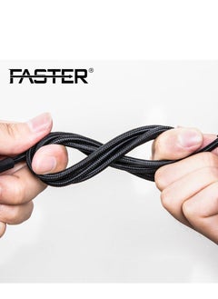 Faster 100W USB-C to C Fast Charging Cable 1 Meter - QC 4.0 Type-C Cable for iPhone, Android, Macbook, Laptop - Braided Long Charger Cable for PD Fast Charging - Thick and Durable  - Image 4