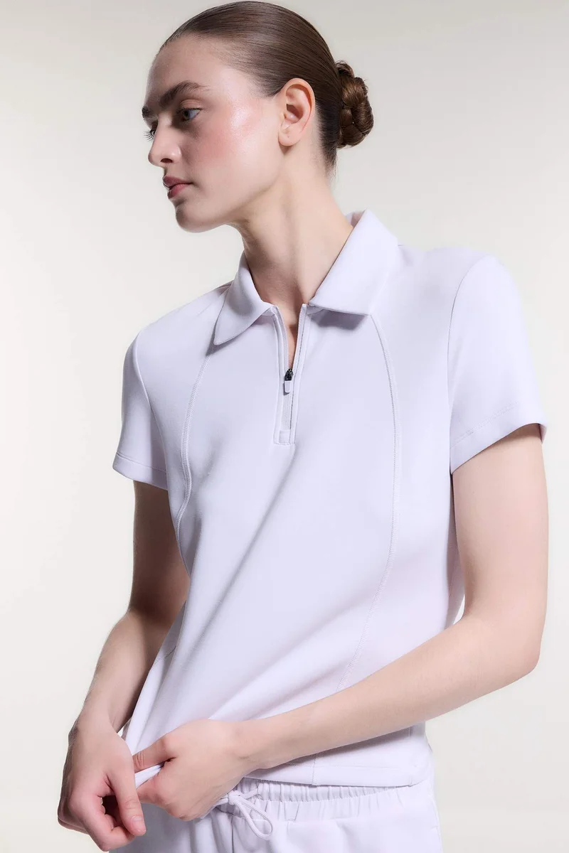 Defacto  Slim Fit Modal Sports Polo T-Shirt for Women | Best Price UAE