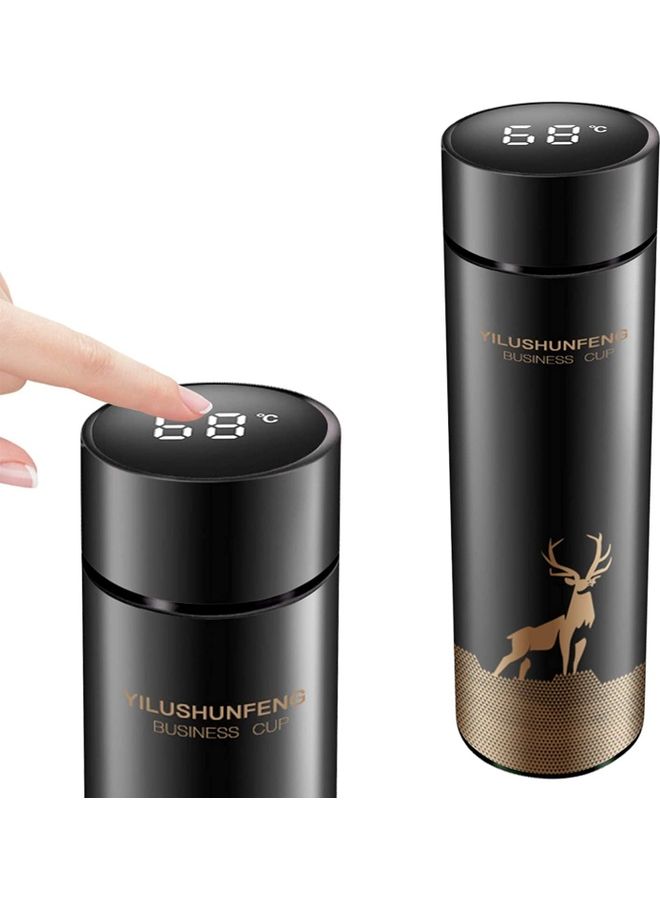 نيبمينينت زجاجة حرارية مفرغة من الستانلس ستيل بشاشة LED ذكية تعرض درجة الحرارة متعدد الألوان 500مل - Image 1