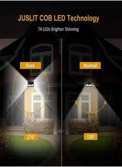 Generic LED Solar Induction Lamp Black  - Image 2