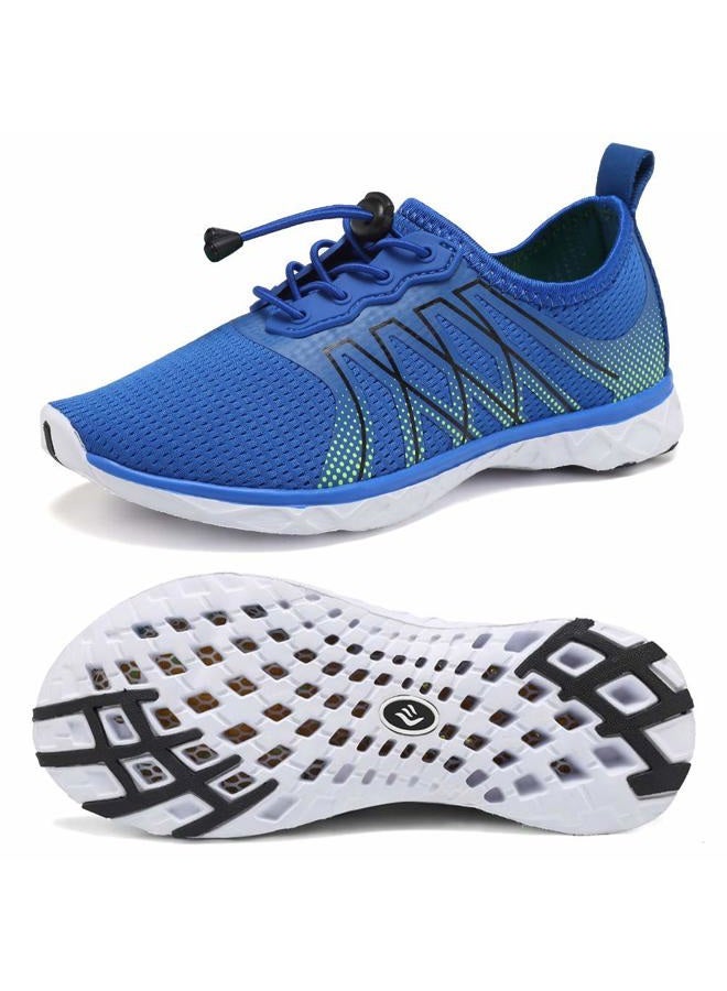 CIOR Boys & Girls Water Shoes Quick Drying Sports Aqua Athletic Sneakers Lightweight Sport Shoes(Toddler/Little Kid/Big Kid) U1ELJSX005-Deep Blue-25 - Image 1