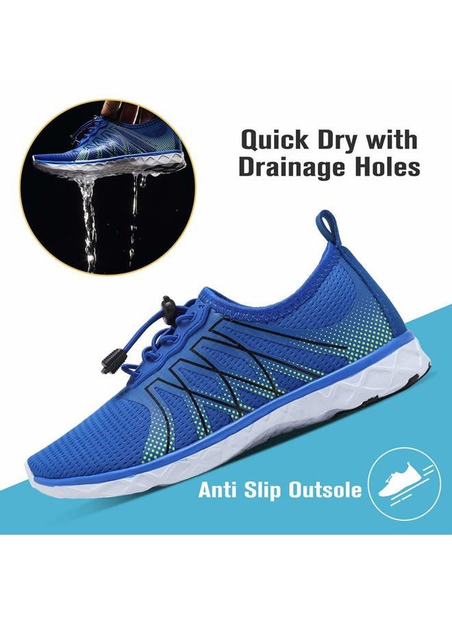 CIOR Boys & Girls Water Shoes Quick Drying Sports Aqua Athletic Sneakers Lightweight Sport Shoes(Toddler/Little Kid/Big Kid) U1ELJSX005-Deep Blue-25 - Image 3