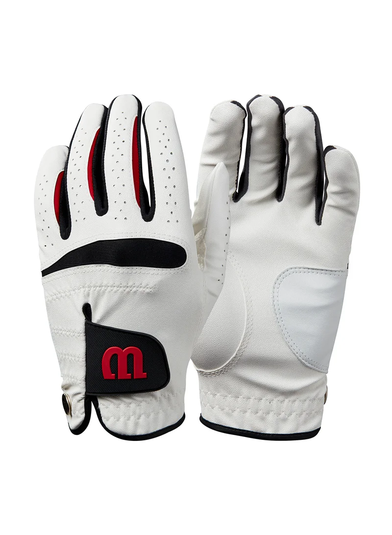 Wilson Feel Plus Men's White Golf Glove, Right Hand