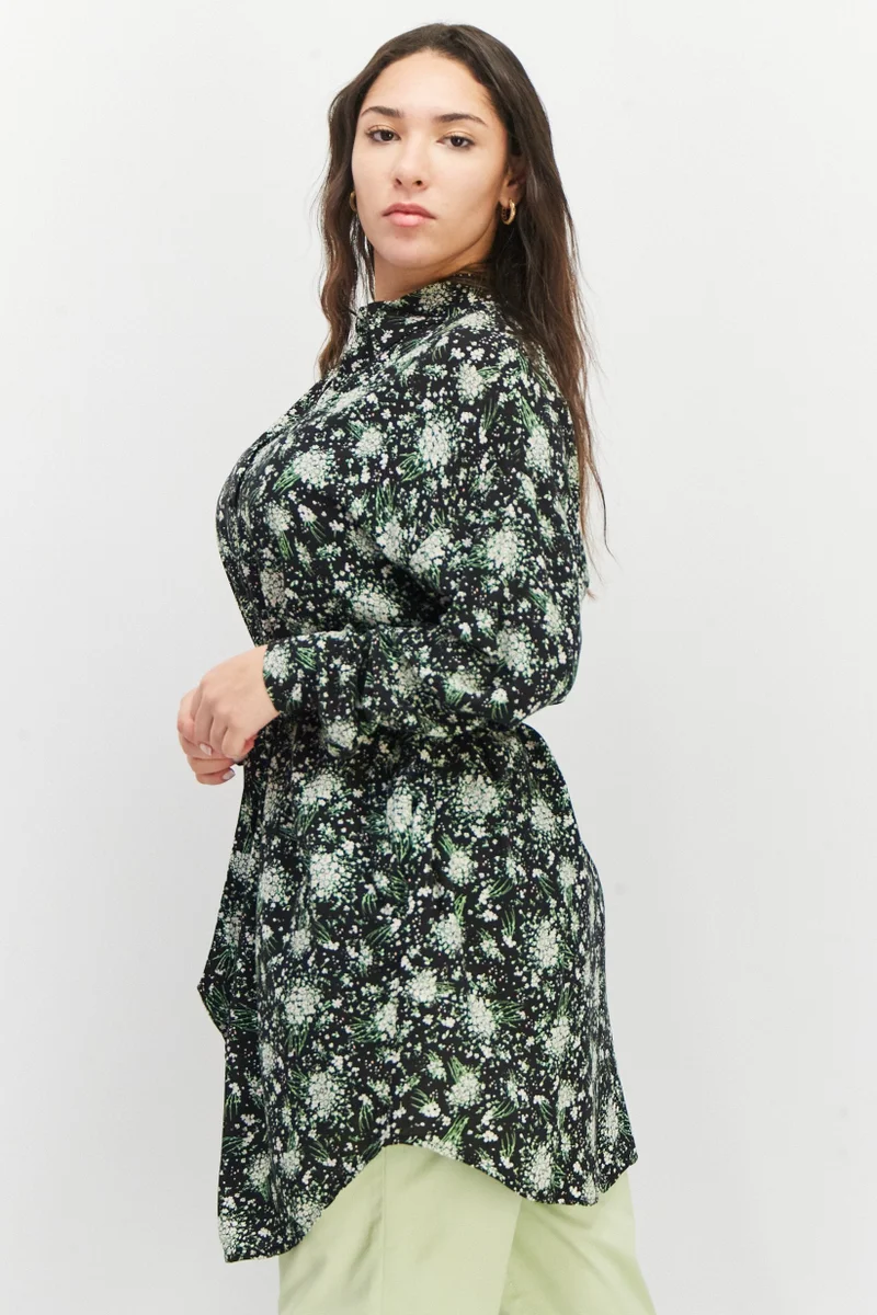 DeFacto Floral Print Tunic Dress