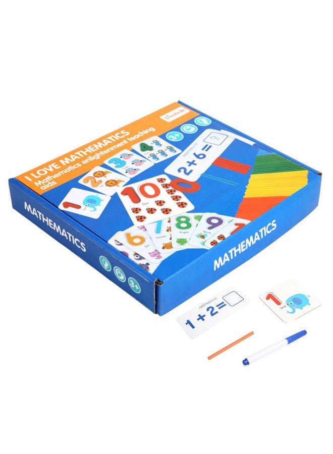 Board Game for Kids, Number and Math Learning Set, Multi Color - Image 1