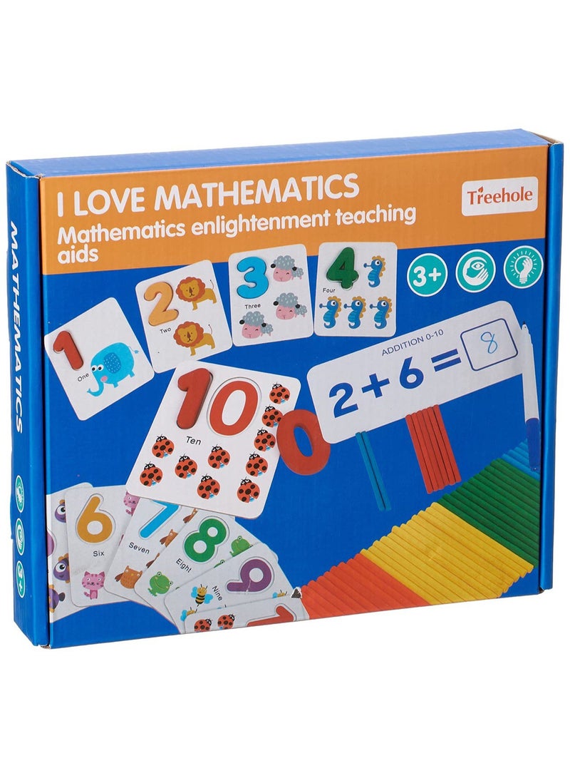 Board Game for Kids, Number and Math Learning Set, Multi Color - Image 5