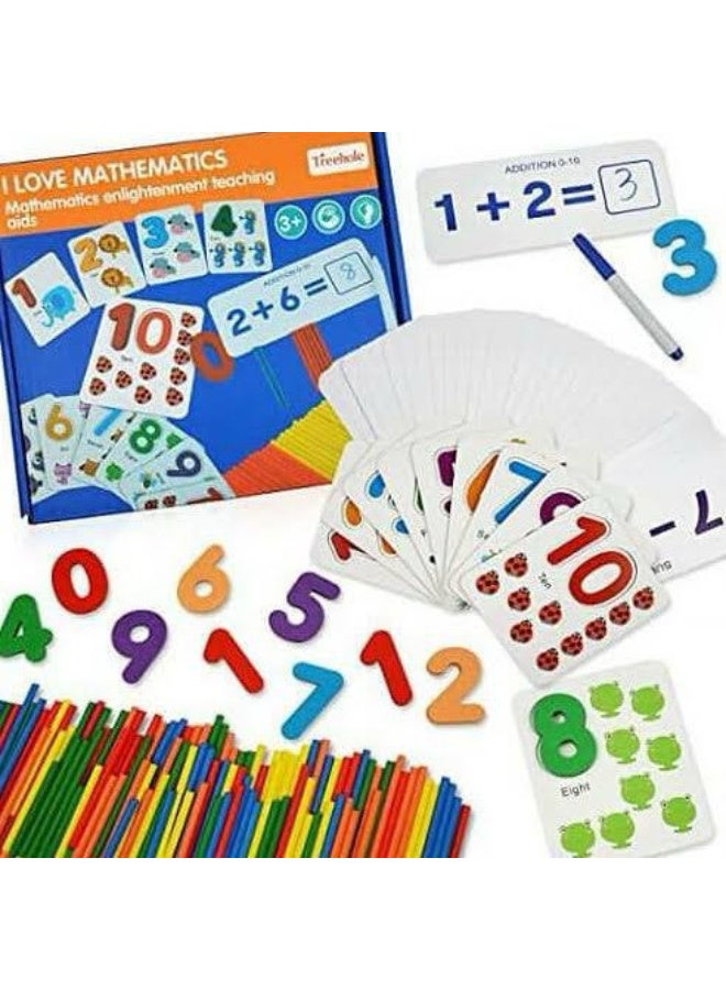 Board Game for Kids, Number and Math Learning Set, Multi Color - Image 4