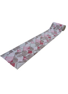 Mac Carpet Light weight  FOX corridors machine woven rug (Width 80cm and 100cm) Pink with beige color  - Image 4