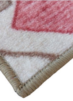 Mac Carpet Light weight  FOX corridors machine woven rug (Width 80cm and 100cm) Pink with beige color  - Image 5