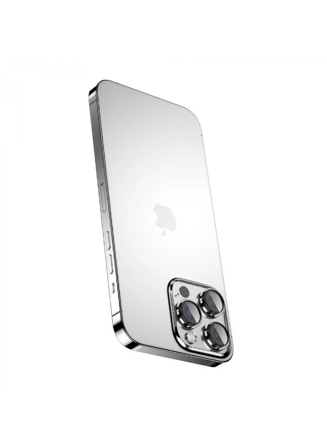 GREEN LION HD Plus Camera Lens for iPhone 13 Pro and Pro Max / Anti Fingerprint / Anti Glare Coating / Anti Scratch / Water Resistant / Nano Aborting / Durable Glass / Easy to Install / High Quality / Maximum Protection / Ultra Clear Lenses - Silver - Image 4