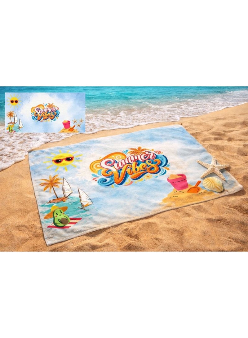 Microfiber Quick Dry Beach Blanket, Towel, Suitable For Swimming,Travel, Camping,Yoga Mat Outings Summer Beach Essentials - Image 4