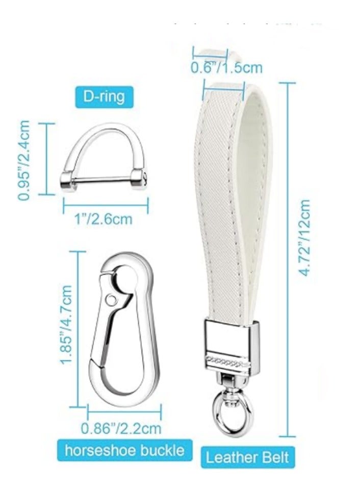 Car Keychain,Universal Heavy Duty Metal Key Chain Accessories,Car Fob Key Keychain Holder with 360 Degree Rotatable Snap Swivel and Anti-Lost D-Ring for Men Women - Image 2