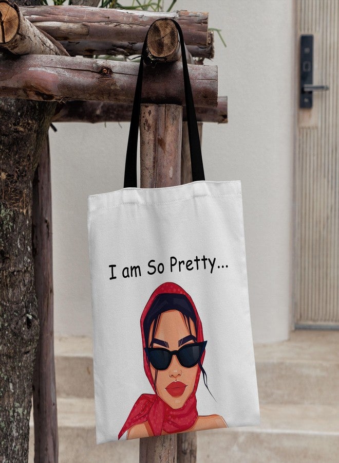 TrendoPrint Shopping/Grocery Bag, Multi-Purpose Bag, Sturdy Canvas Bag With 15Kgs Capacity Tote Bag For Women, College Bag For Girls (BTBN46) - Image 4