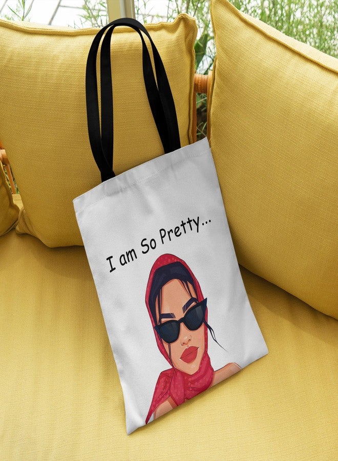 TrendoPrint Shopping/Grocery Bag, Multi-Purpose Bag, Sturdy Canvas Bag With 15Kgs Capacity Tote Bag For Women, College Bag For Girls (BTBN46) - Image 3