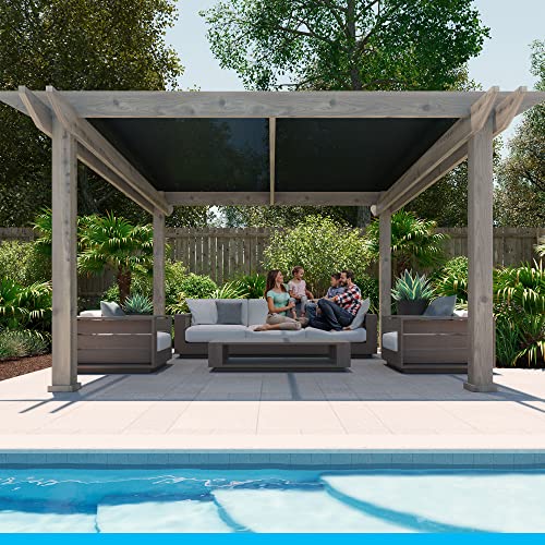 Coolaroo 90% UV Block Heavy Duty Sun Protection Fabric - Breathable Outdoor Shade Cover for Pergolas, Patios, Pets, Vehicles, and Play Areas, Tear-Resistant HDPE, 6ftx50ft Roll, Graphite - Image 2