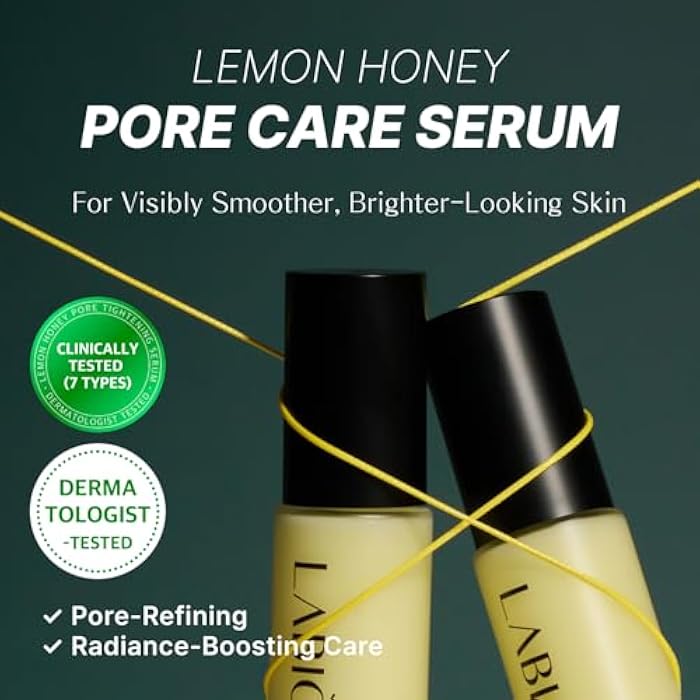LABIORA Lemon Honey Pore Care Serum for Face – Niacinamide, Vitamin C Derivative, Anti-Sebum P Complex, Smooth Texture, Refreshing Hydration, Clearer-Looking Skin, All Skin Types, 1.11 fl oz / 33ml - Image 2