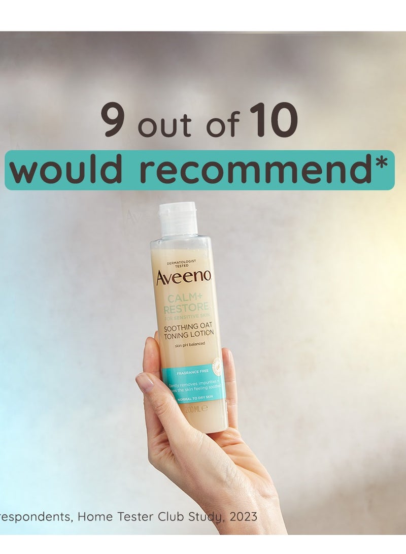 Aveeno Face Calm and Restore Soothing Toner 200ml - Image 3