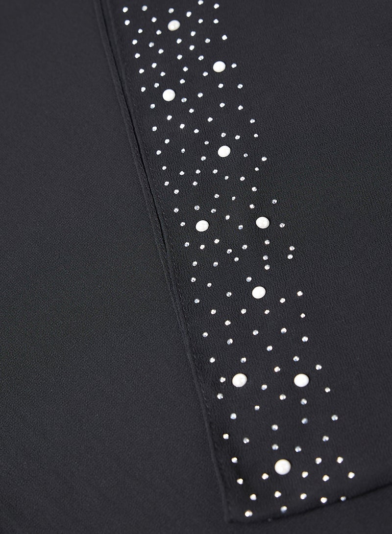 Khizana Pearl Embellished Long Hijab Scarf  - Image 2