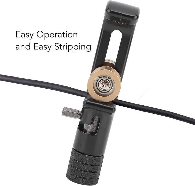Transverse Armoured Cable Stripper, Fiber Optic Slitter for 8-30mm Cables, Adjustable Depth Blade with Dual Cutting Modes, Ergonomic Aluminum Alloy Tool for FTTH - Image 5