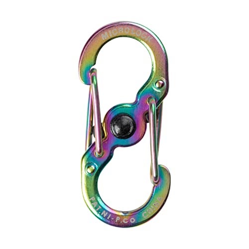 Nite Ize S-Biner MicroLock Stainless Steel - Durable Key Holder Carabiner Clip - S-Biner with Locking Gates - Durable & Strong Mini Carabiners for Keychain Accessories - Spectrum (5 Pack) - Image 4
