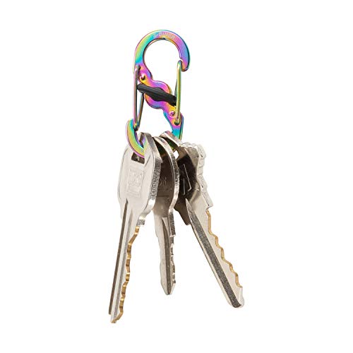 Nite Ize S-Biner MicroLock Stainless Steel - Durable Key Holder Carabiner Clip - S-Biner with Locking Gates - Durable & Strong Mini Carabiners for Keychain Accessories - Spectrum (5 Pack) - Image 5