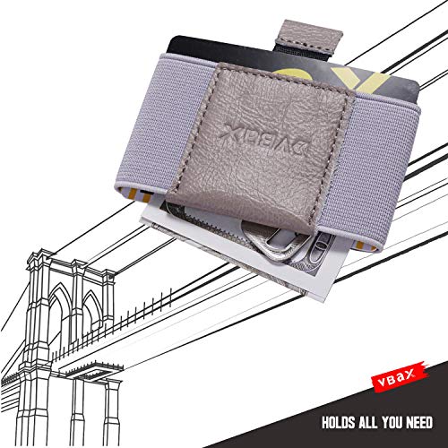 VBAX Elastic Wallet with Pull Tab for Men & Women – Slim Minimalist Front Pocket Leather Card Holder, Compact Stretch Design Fits 8–10 Cards & Cash – Premium Everyday Carry Wallet - Image 4