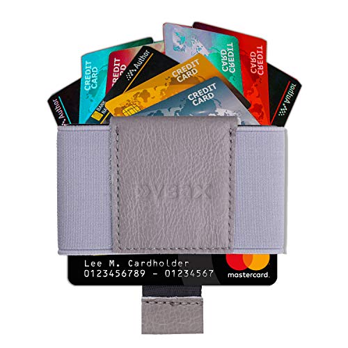 VBAX Elastic Wallet with Pull Tab for Men & Women – Slim Minimalist Front Pocket Leather Card Holder, Compact Stretch Design Fits 8–10 Cards & Cash – Premium Everyday Carry Wallet - Image 5