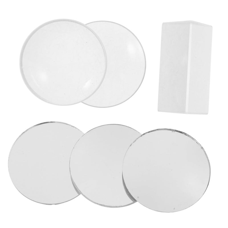 4 Pcs Optical Lens Kit For Physics Experiment With Convex And Concave Lenses - Image 5
