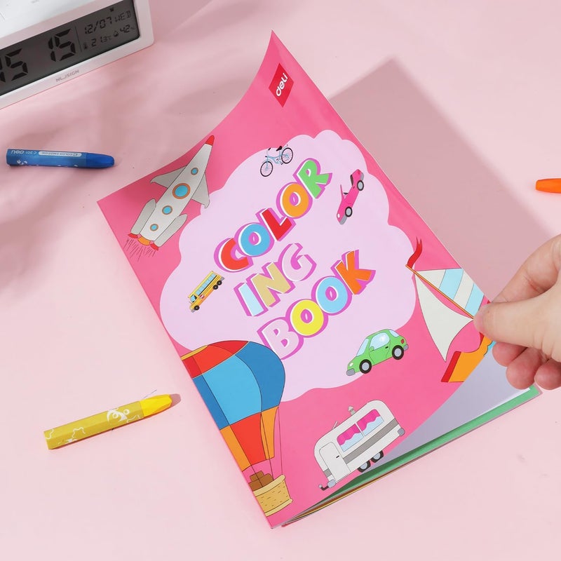 Deli EN049 12-Sheets Coloring Book - Assorted Designs, 250 x 176 mm - Image 5