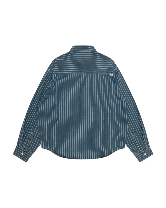AAPE AAPENOW moonface striped long sleeve shirt