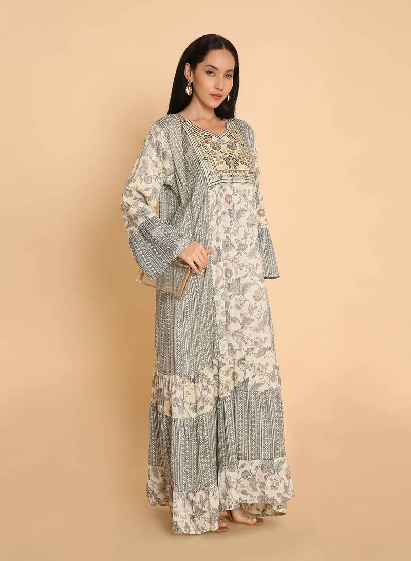 HANA & SARA Unique design arabic kaftan jalabiya dress for womens
