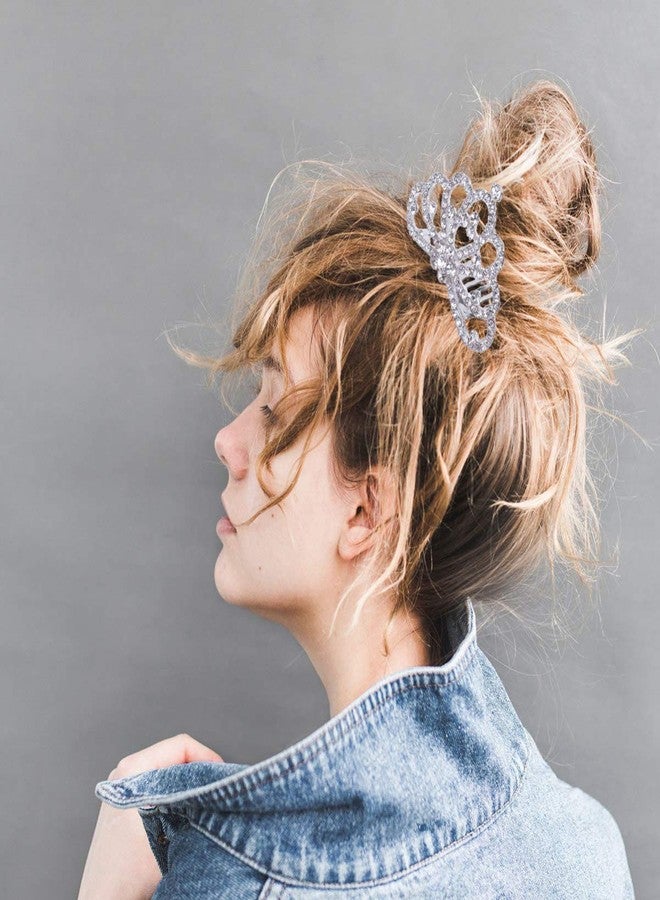 Minkissy Mini Princess Crown Comb 6 Pcs Kids Crown Comb Small Rhinestone Tiara Bulk Party Headdress for Girls Women Birthady Christmas Party - Image 2