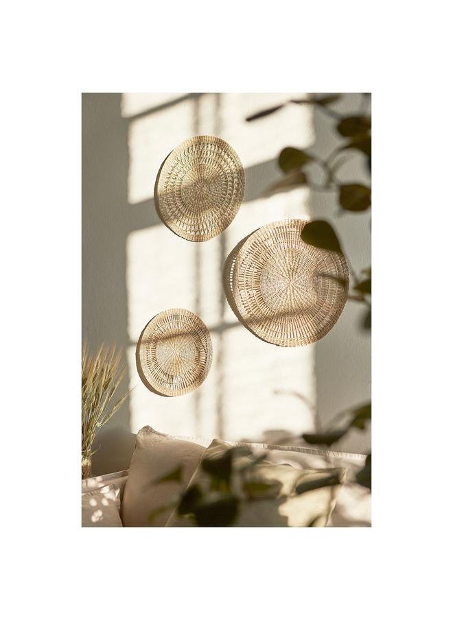 erorex - Wall Decoration, Set Of 3, Sedge Handmade - Image 1