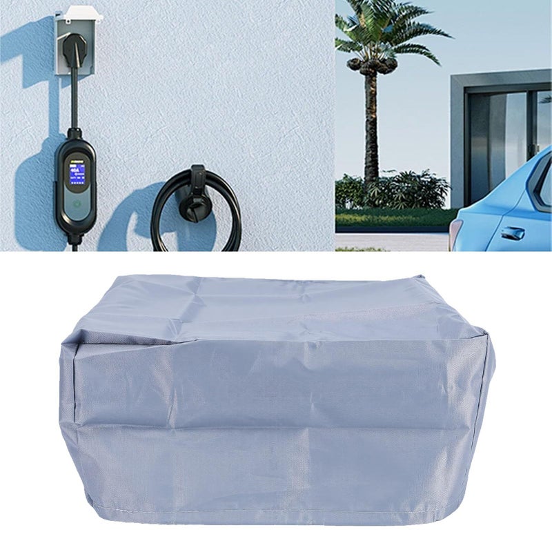 Gray Electric Car Charging Station Cover Sunlight Dust Proof Wall Mount for BYD Home Use - Image 4
