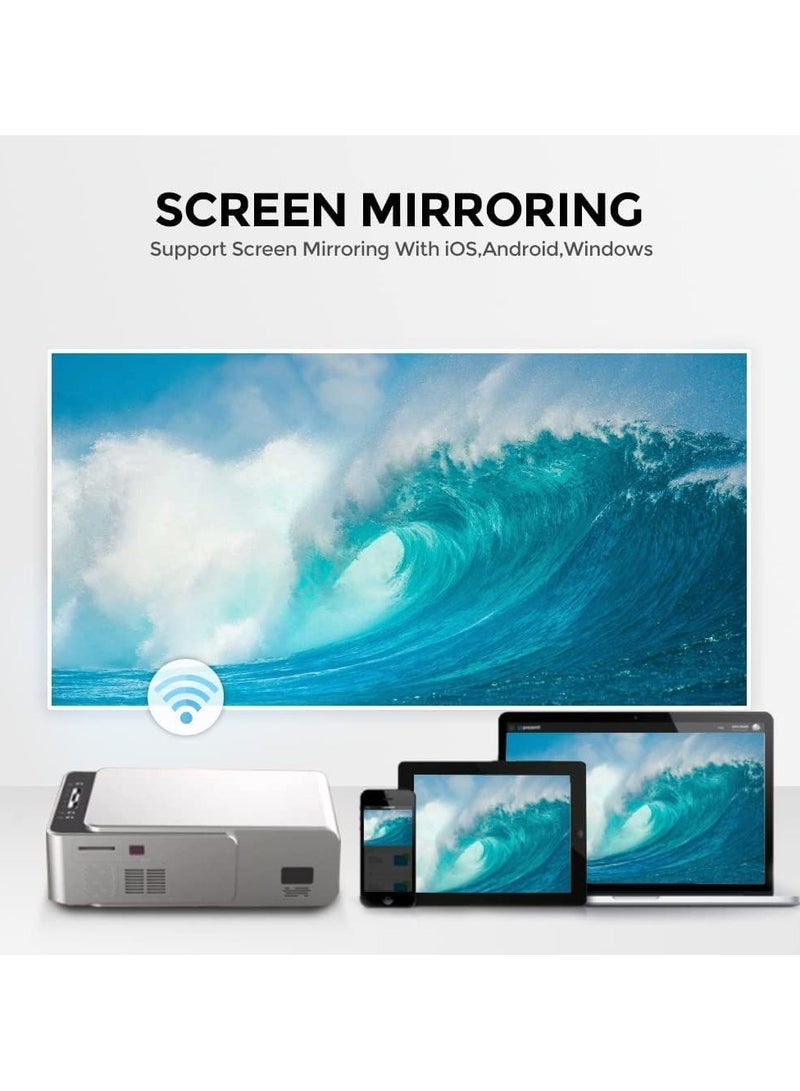 AROAQ 4K Projector  T6 Home Theater Projector - 3500 Lumens Android Ultra HD Portable Super Color for Movies Games HomeTheater  - Image 2