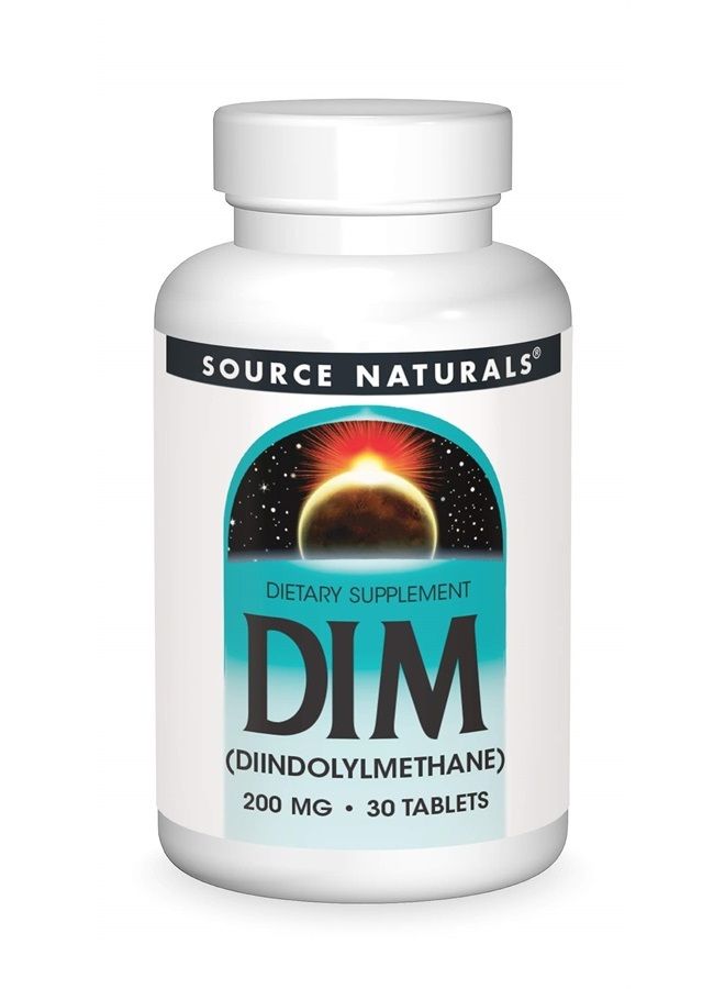 Source Naturals DIM، دايندوليل ميثان 200 ملغ - 30 قرص - Image 1