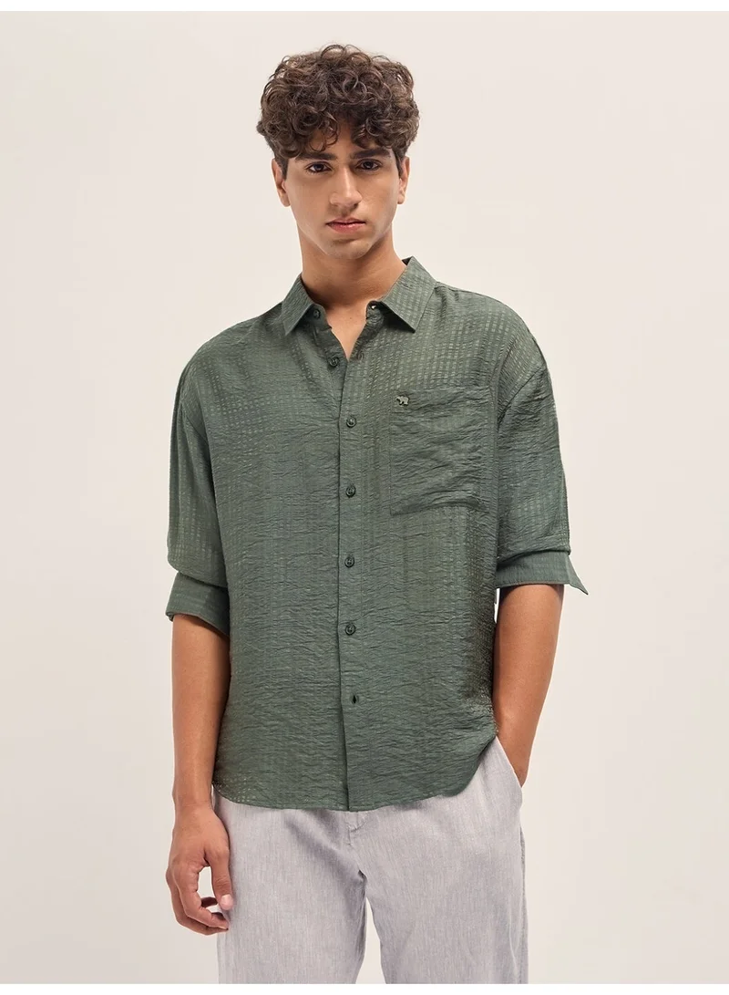 THE BEAR HOUSE  Men’s Long Sleeve Shirt – Classic, Comfortable and Stylish Essential for Work, Travel or Casual Outings for Men | Best Price UAE